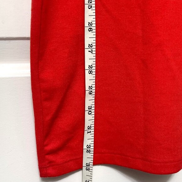 Zara Red Ruffle Sleeve Bodycon Mini Dress Size S - Picture 10 of 13